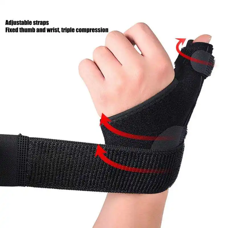 

Thumb Brace Adjustable Thumb Splint Stabilizer for Arthritis Tendonitis Wrist Strain Fracture Sprain Braces Wrist Support Wrap
