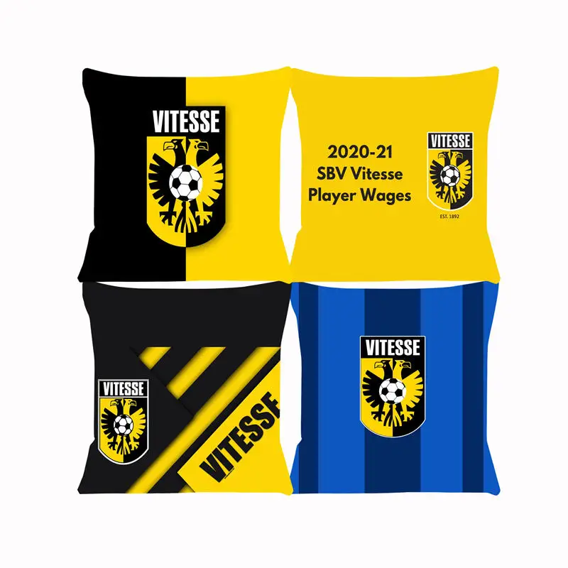 

FC SBV Vitesse, наволочка для дивана, подушка, чехол для сиденья, автомобильная декоративная подушка, брикет 45x45 см для дома