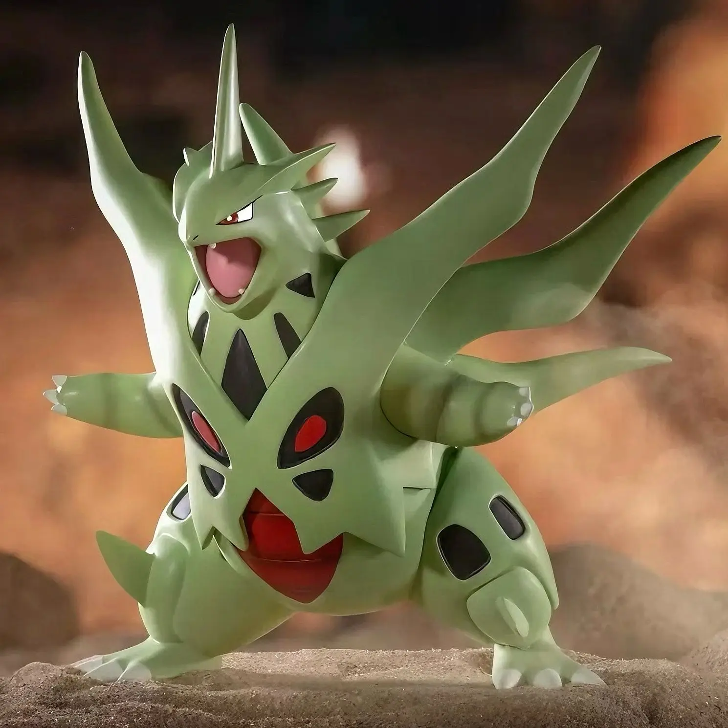 14 см Pokemon Tyranitar аниме фигурка Mega фигурки 1/20 ПВХ статуя модель куклы коллекция
