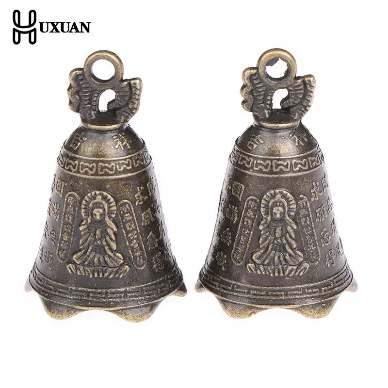 Один или 2 шт. античный колокол китайский мини Скульптура молимся Гуаньинь