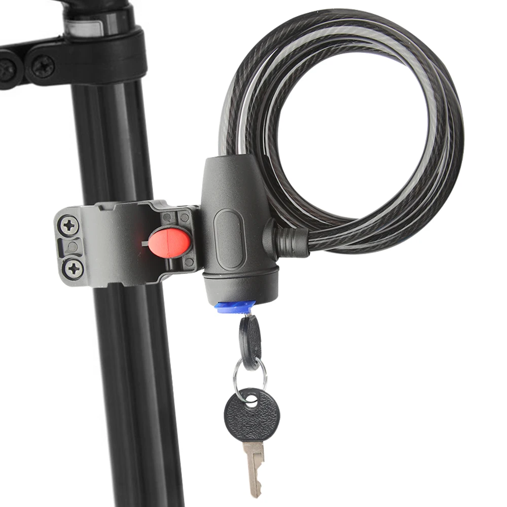 

Велосипедный замок с защитой от кражи, складной 4-х замок для шлема и велосипеда, для горных и шоссейных велосипедов, электроскутеров, велоси...