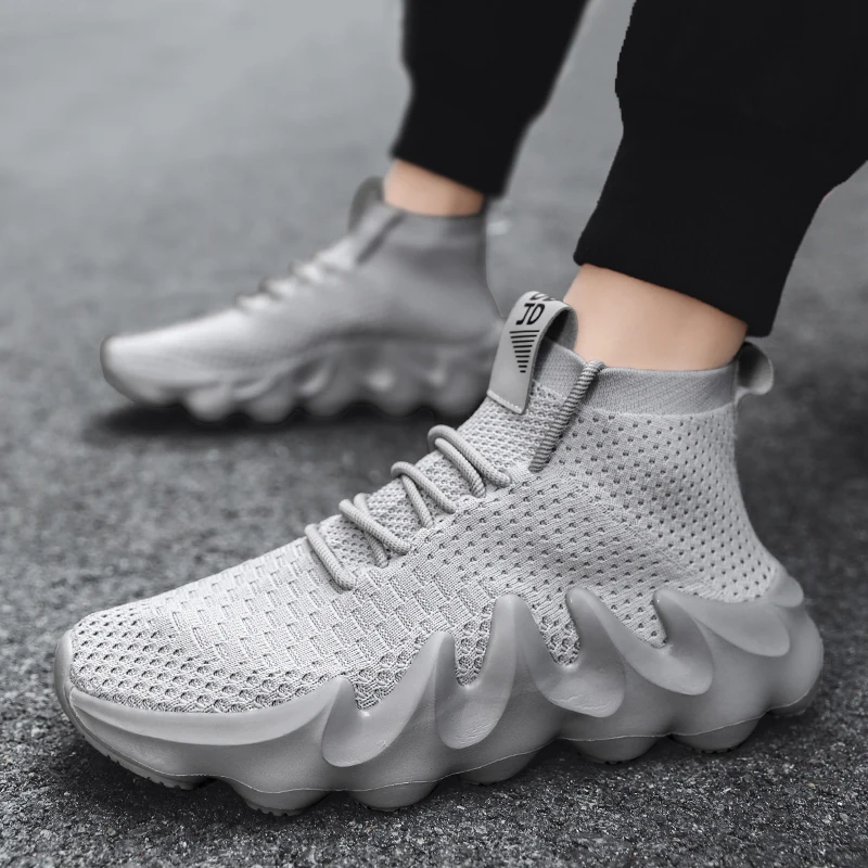 Men's Casual Sock Shoes Free Shipping Sports Sneakers Male Light Summer Running Shoes Original Fashion Footwear Gym Trainers