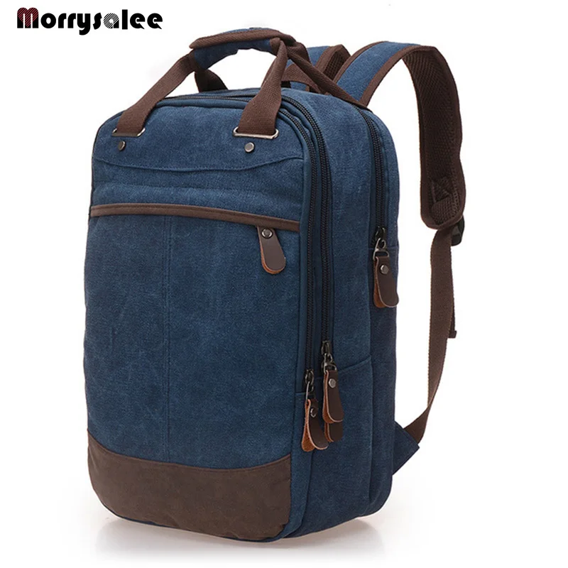 

Men Backpack Casual Canvas Bag Unisex School Bag Computer Backpack Student Leisure Shoulder Bags