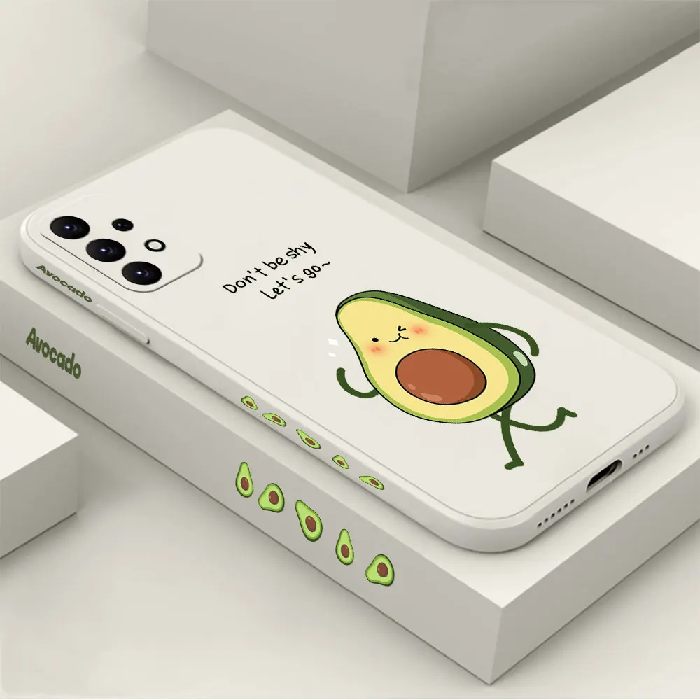 

Avocado Family Phone Case For Samsung A91 A73 A72 A71 A53 A52 A51 A42 A33 A32 A31 A23 A22 A21S A13 A12 A03S A02S 4G 5G Cover