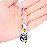 chrome yellow rumble bee super bee logo car key ring key chain for ram 1500 2500 3500 challenger charger
