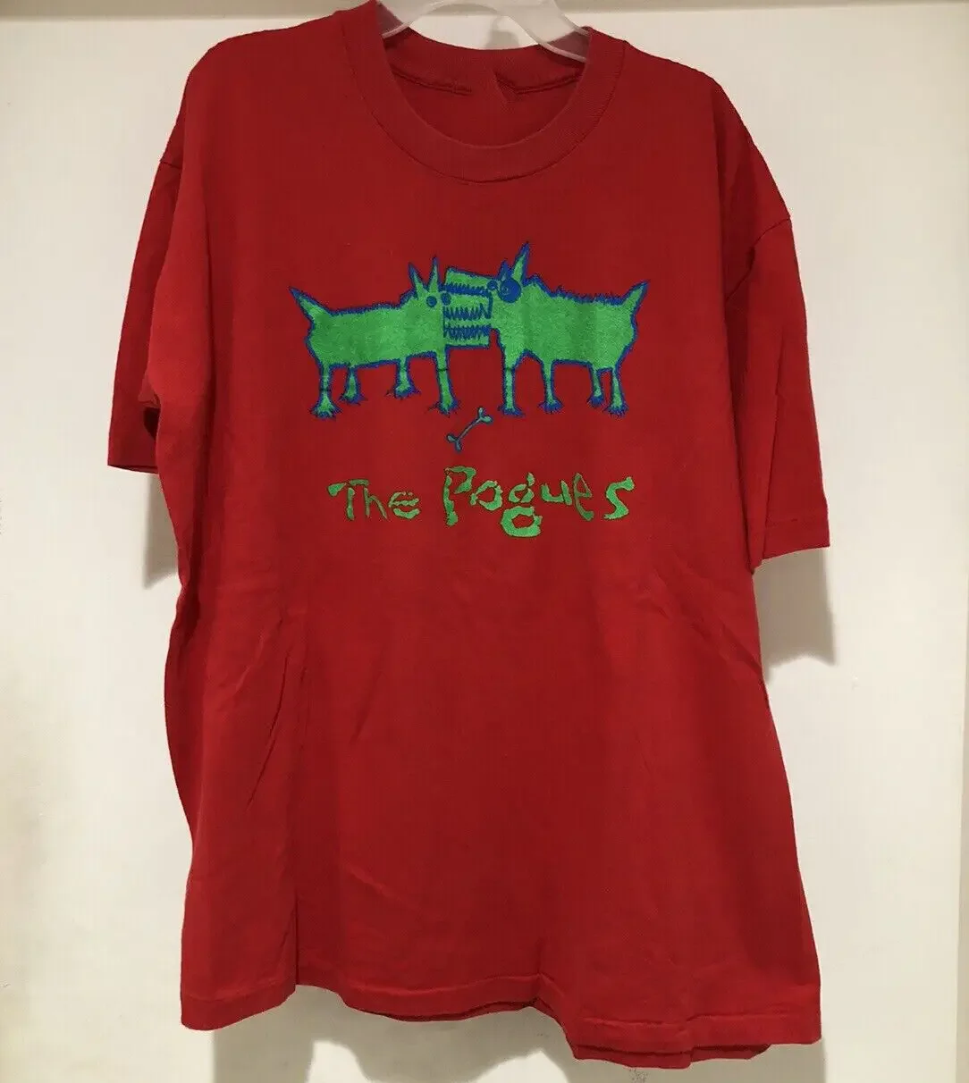 Рубашка в стиле 90-х The Pogues Rough Shane MacGowan красная унисекс S-5XL CC4492 с длинными или