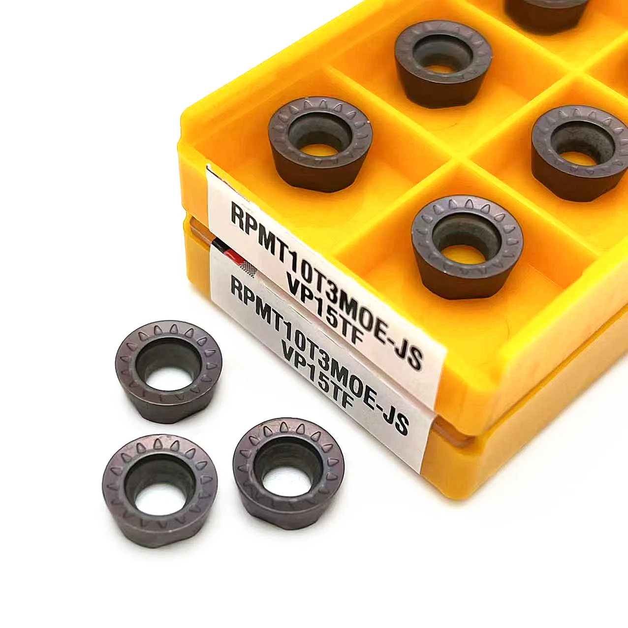 Высококачественный Режущий инструмент RPMT10T3 MOE JS VP15TF, карбидный фрезерный режущий инструмент RPMW1003 VP15TF, 10 шт. контактный фрезерный инструмент RPMT10T3 MOE JS VP15TF