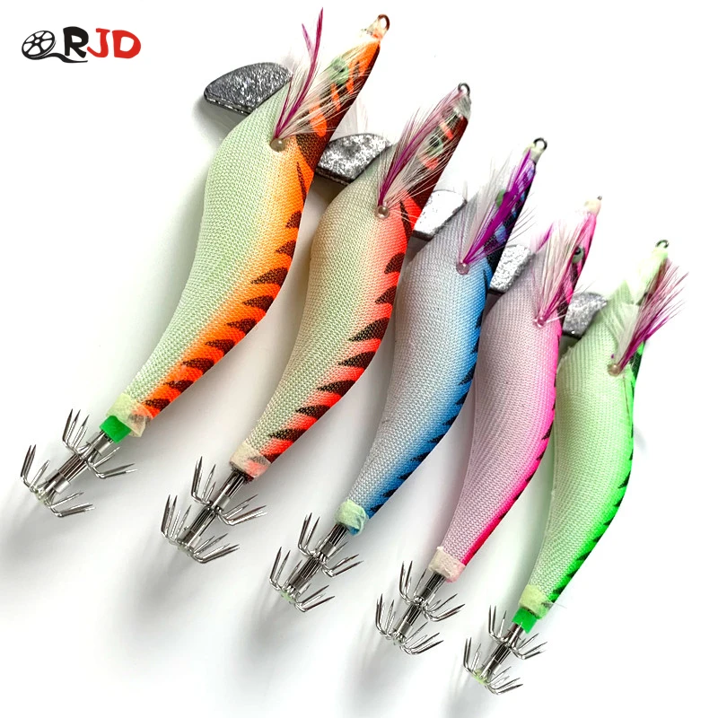 Светящиеся рыболовные птицы с крючком деревянная приманка-креветка воблер