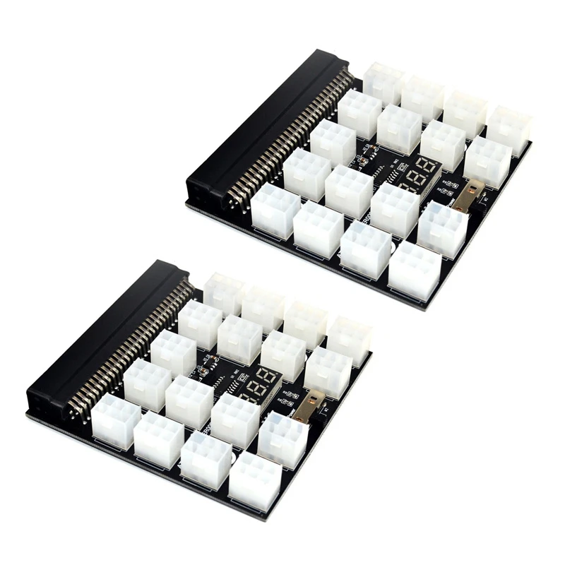

AYHF-2X PCI-E 17X 6pin блок питания, преобразователь адаптера платы 12 В для сервера Ethernet BTC Antminer Miner Mining HP