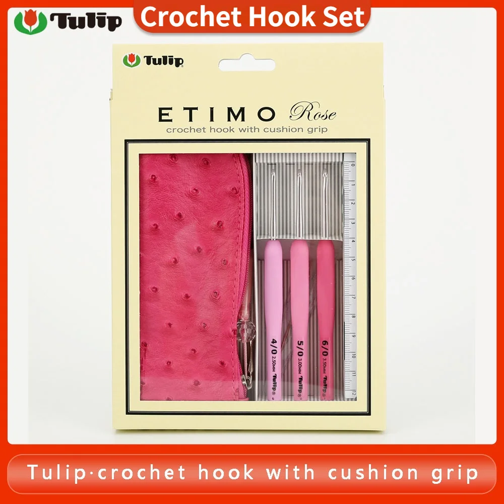 Japan Tulip Crochet Hook Pink Tulip Crochet Needles Knitting Needles Crochet hook Set Knitting Kit Accessories Knit Hook 2.5-3.5