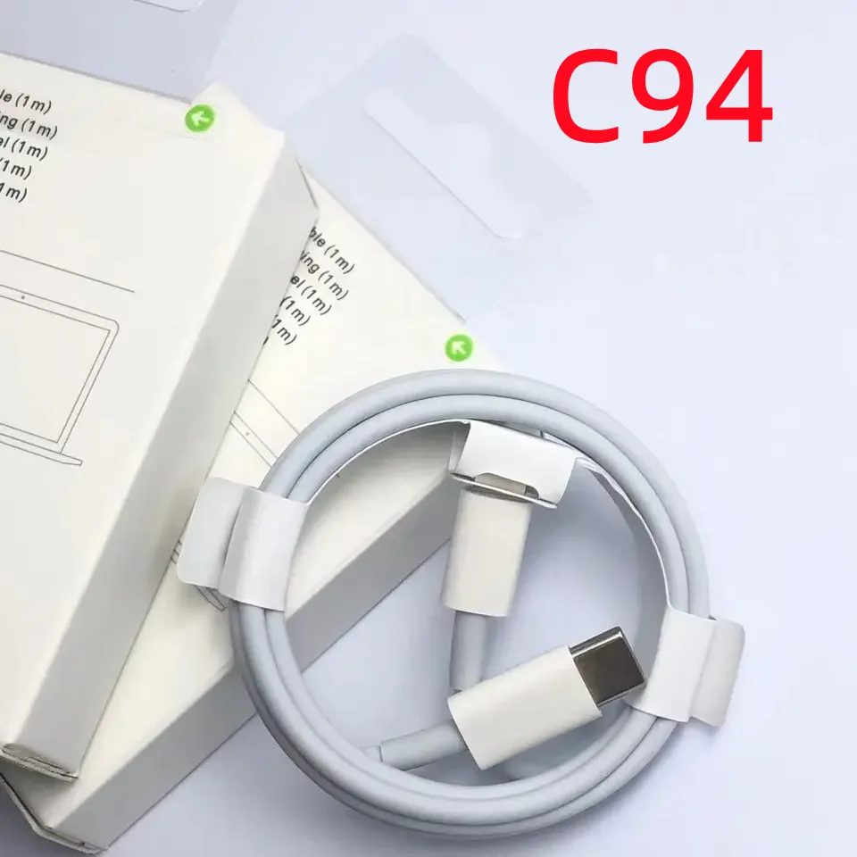 

10Pcs/Lot Original 20W PD USB-C Cable 1M 2M Type C Fast Charging Cable For iPhone 14 13 12 11 Pro Max XS XR With Original Box