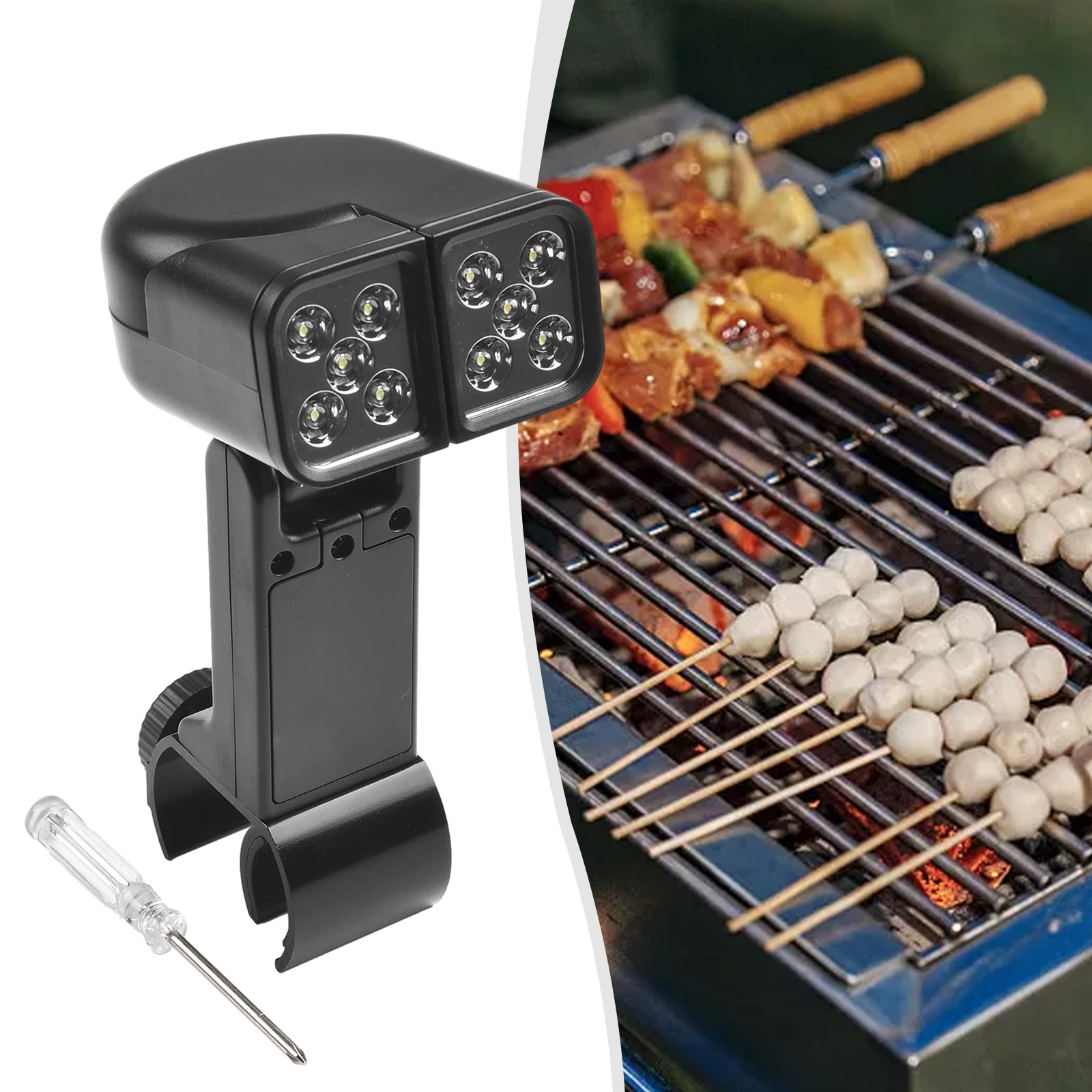 

BBQ Grill Light Barbecue Light Base Barbecue Glass Fiber Nylon Material Super Bright With 10 Super Bright Family Lighting