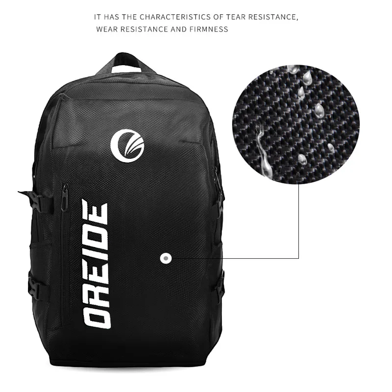 Portable OREIDE Badminton Bag Men Black Polyester Tennis Backpack Cycling Fitness Travel Sports Backpack Squash Padel Tennis Bag