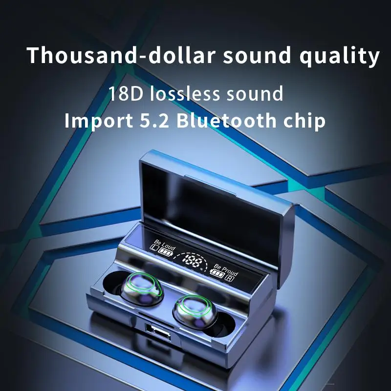 

Новая беспроводная Bluetooth-гарнитура XG01, TWS мини сенсорный цифровой дисплей, дышащая светильник, Спортивная гарнитура