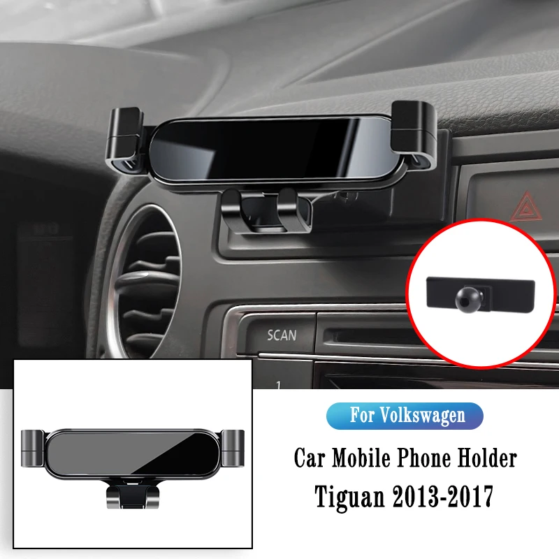 

Metal Car Holder For Volkswagen VW Tiguan 2013-2017 Gravity Navigation Bracket Air Outlet Clip Bracket Rotatable Support