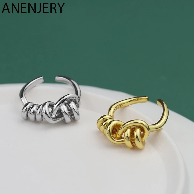 

Серебряное кольцо DAYIN 925 пробы с геометрическим рисунком