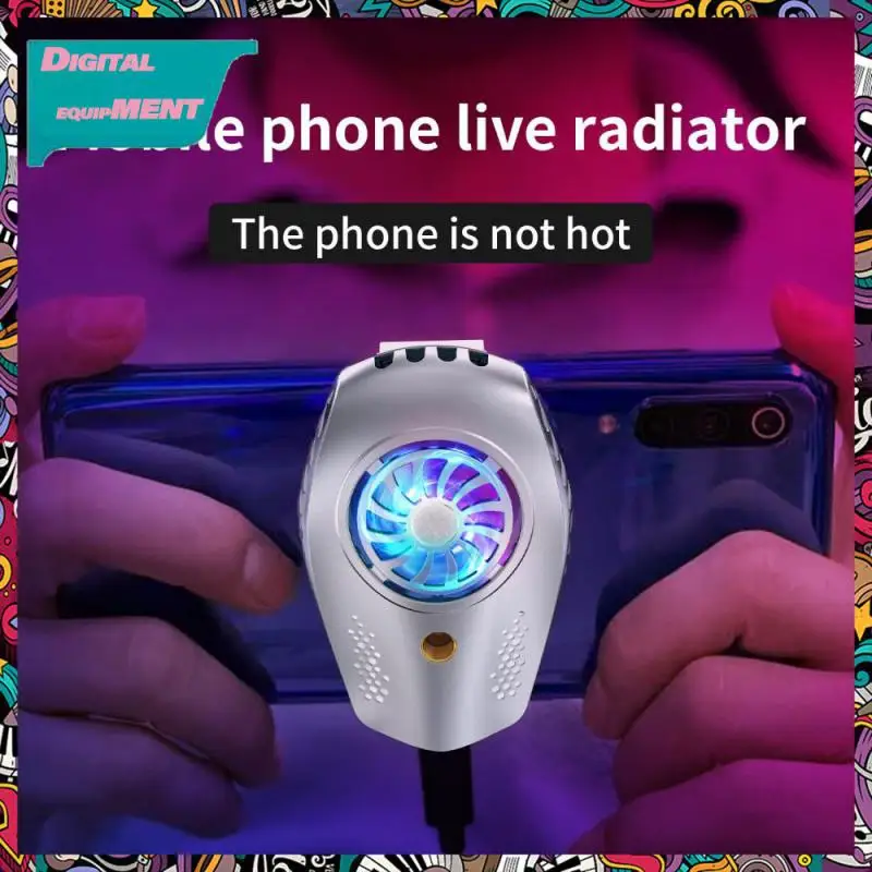 

Rgb Cooling Cell Phone Radiator Game Cooler Cell Phone Cool Heat Sink Semiconductor Mobile Phone Cooler Heat Dissipation Bracket