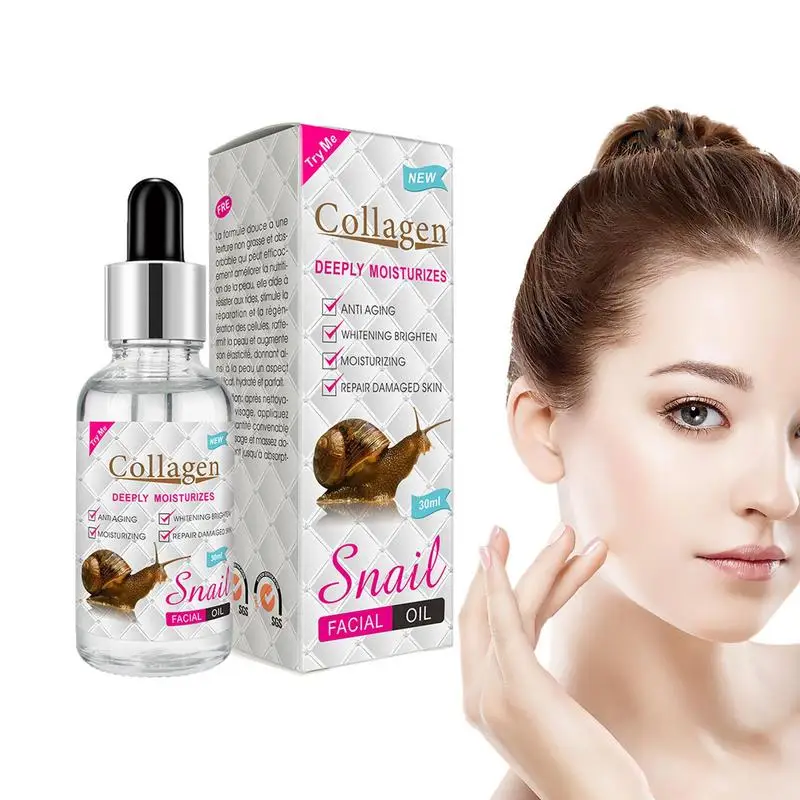 

Moisturizing Facial Oil To Repair Skin Replenish Water Snail Facial Oil Collagens Serums For Face Tightening Lift Tightening