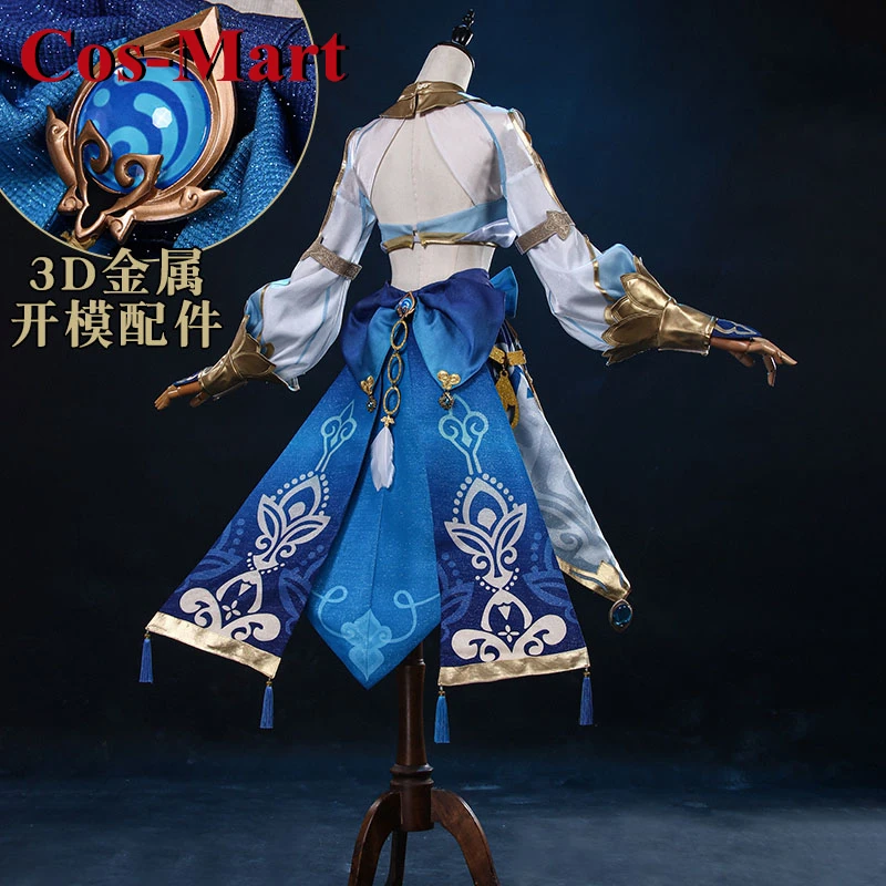 Cos-Mart Game Genshin Impact Nilou Косплей Костюм Танцовщица Sweet Lovey Юбка Женская одежда для
