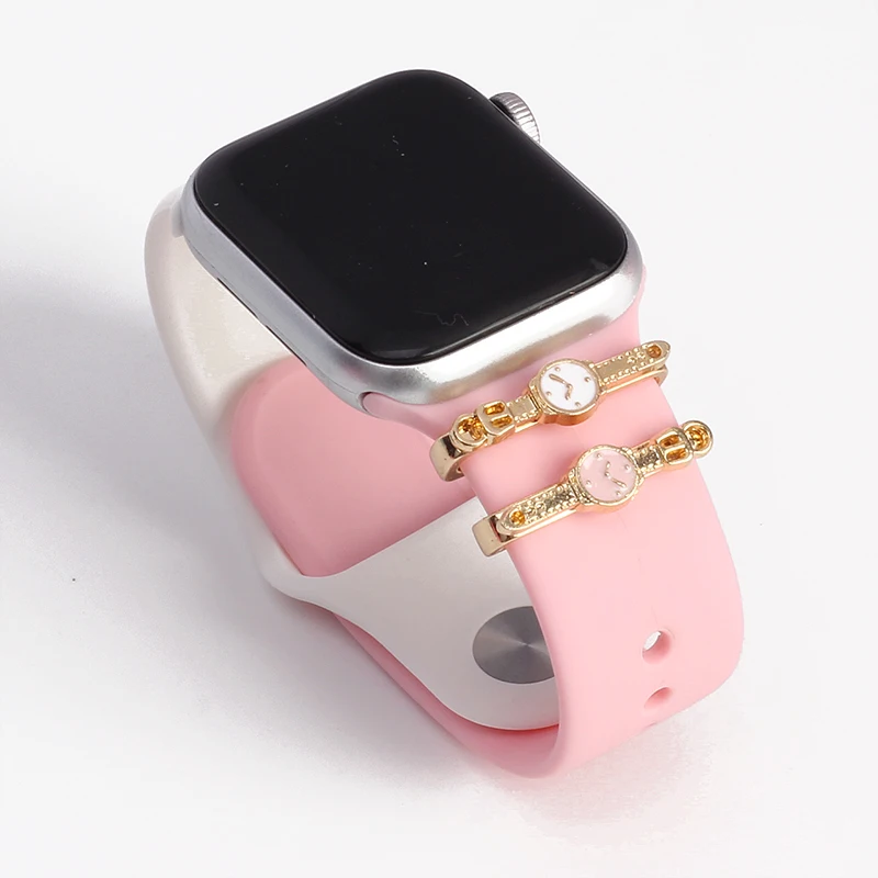 

Women Jewelry Charms for Apple Watch Band Silicone Strap Bowknot Decorative Nails for Samsung Galaxy Watch Accessories