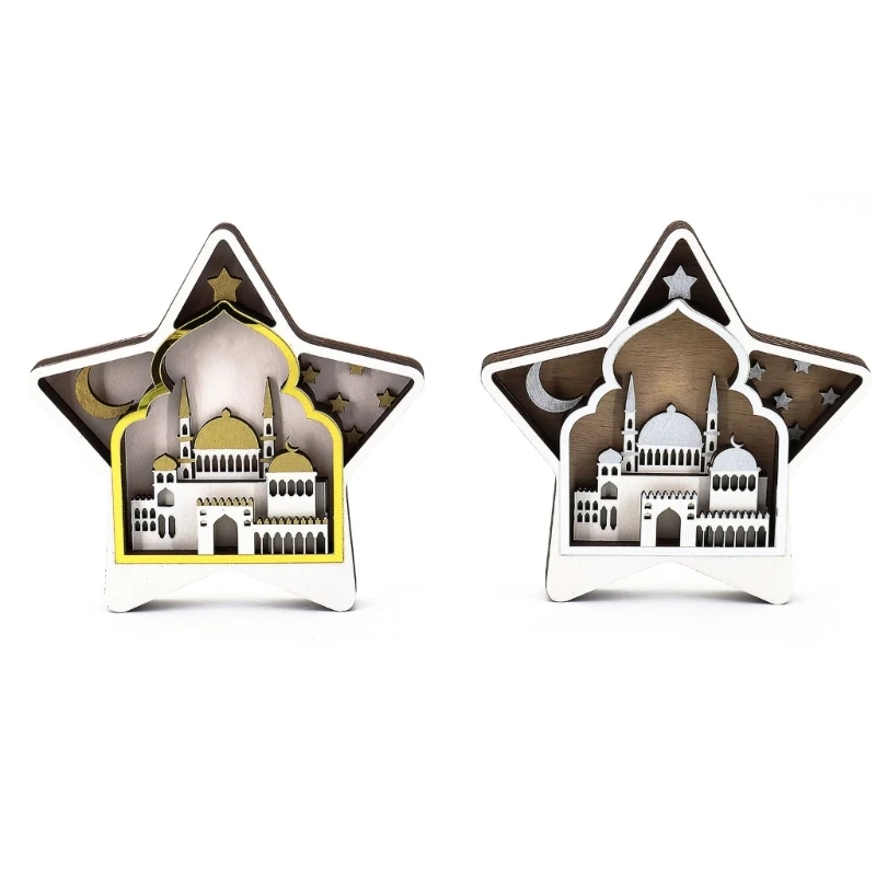 

Eid Wood Star орнамент лунный замок Desktop товары для декоративного рукоделия