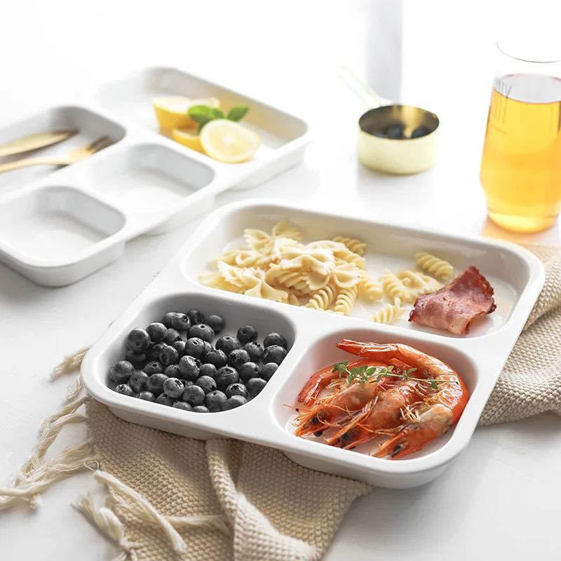 

Adult Divided Plates for One Person, Ceramic Divided Plates, Multi-divided Breakfast Divider Plates