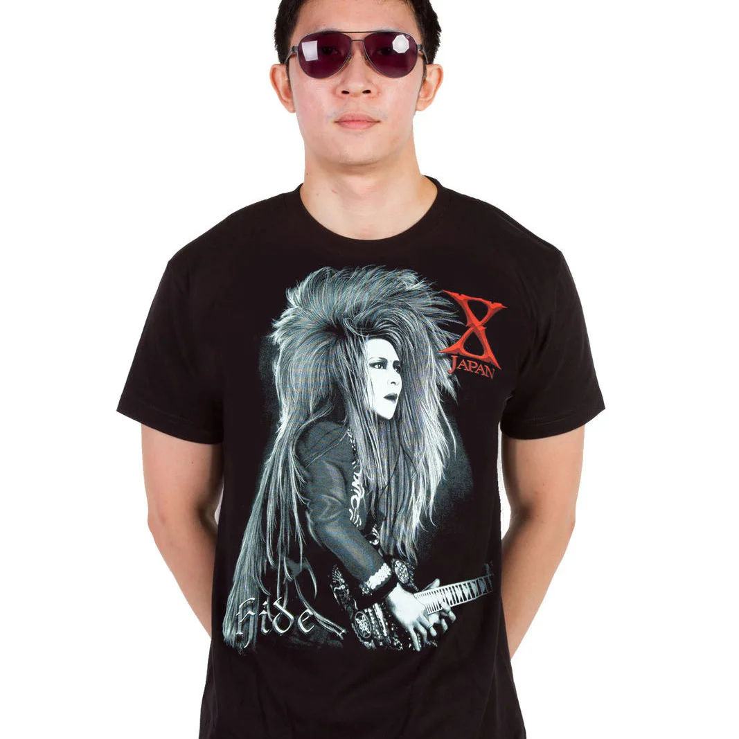 

X Japan Hide Small Size S New! T Shirt 1524 Short Sleeves Cotton Fashion T Shirt Free Shipping