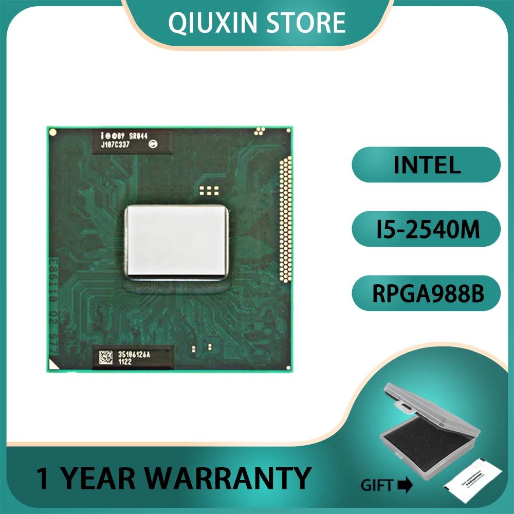 

Intel Core i5-2540Mi5 2540M notebook Laptop CPU Processor Socket G2 (rPGA988B) SR044