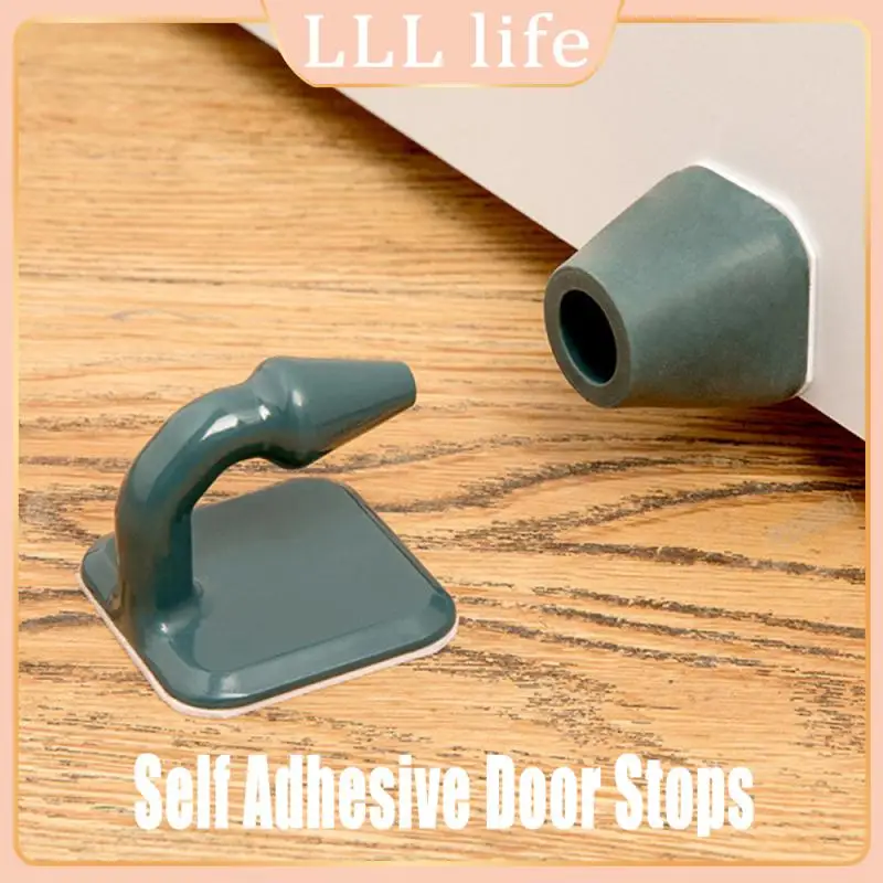 

Mute Silicone Door Stopper Touch Toilet Wall Absorption Door Plug Non-punch Anti-bump Door Holder Gear Gate Resistance Door Stop