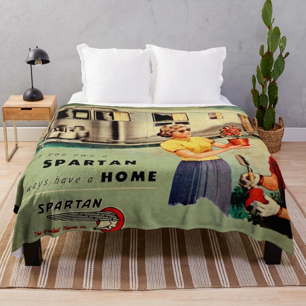 

Spartan Trailers Tulsa Throw Blanket 3d Blanket softest blanket