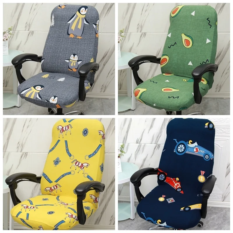 

Universal boss chair cover armrest computer office cushion backrest integrated 2021 universal seat cover swivel chair cover