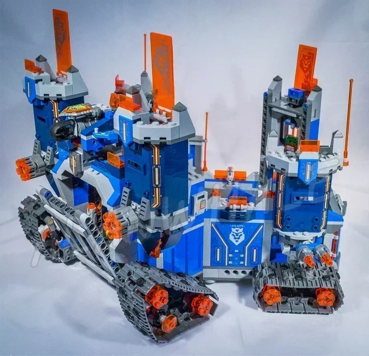 1164 шт. Nexoes Knights 2in1 Battle Rolling Castle The Fortrex Headquarters 10490 Набор строительных блоков