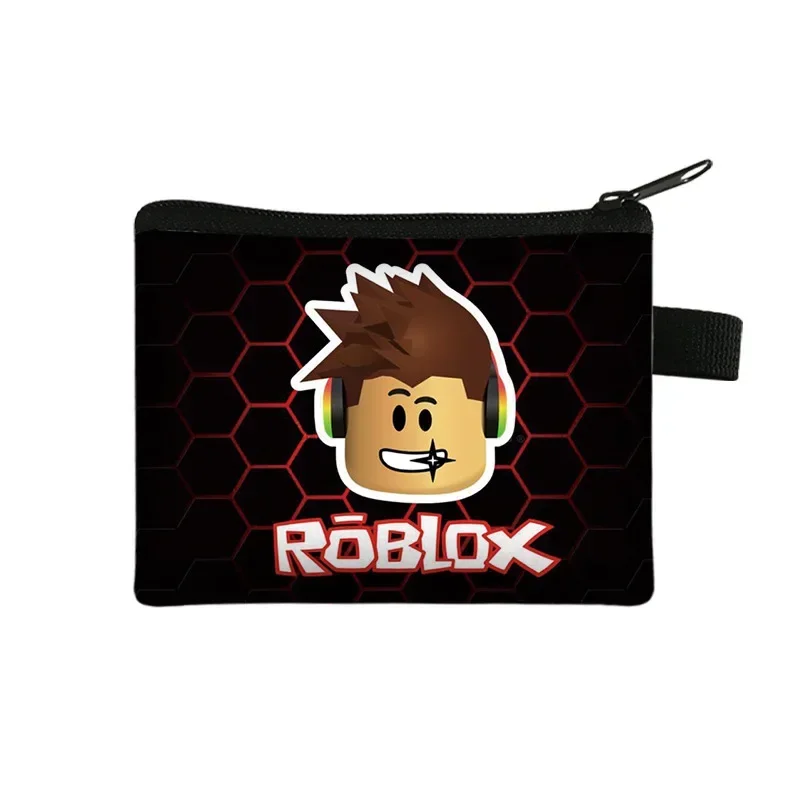 Фото Новый кошелек для монет Roblox, милый мультяшный аниме-кошелек, портативная сумка для хранения денег и монет, симпатичная мини-сумочка для карт, органайзер для ключей, подарки №3