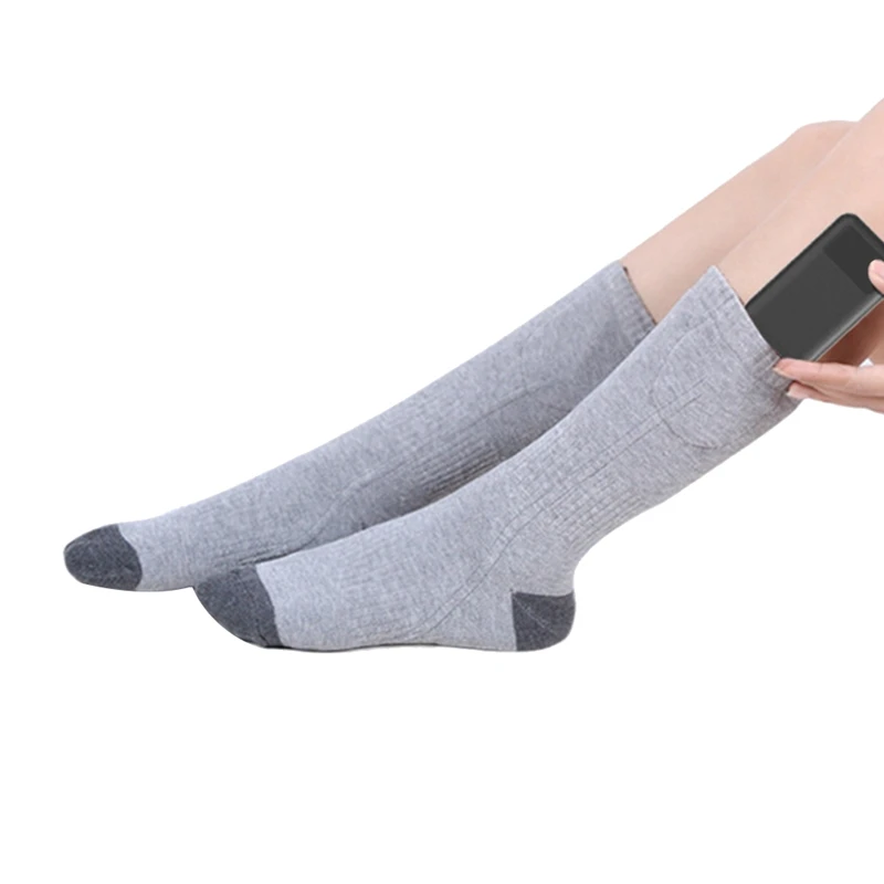 

NEW-Heating Socks, Warm Cotton Socks In Winter, Suitable For Outdoor Cycling, Camping, Hiking And Skiing