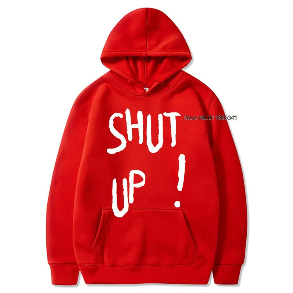 

Kpop Kim Tae Hyung Hoodies SHUT UP Letter Printed Hooded Hip Hop Streetwear K-Pop Harajuku Karea Fashion Spring Cotton Hoodie