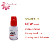 eonbeaut eyelash extensions glue korea 5ml 1sec fast drying extra strong adhesive lasting over 7 8 weeks lash glue 1 bottles
