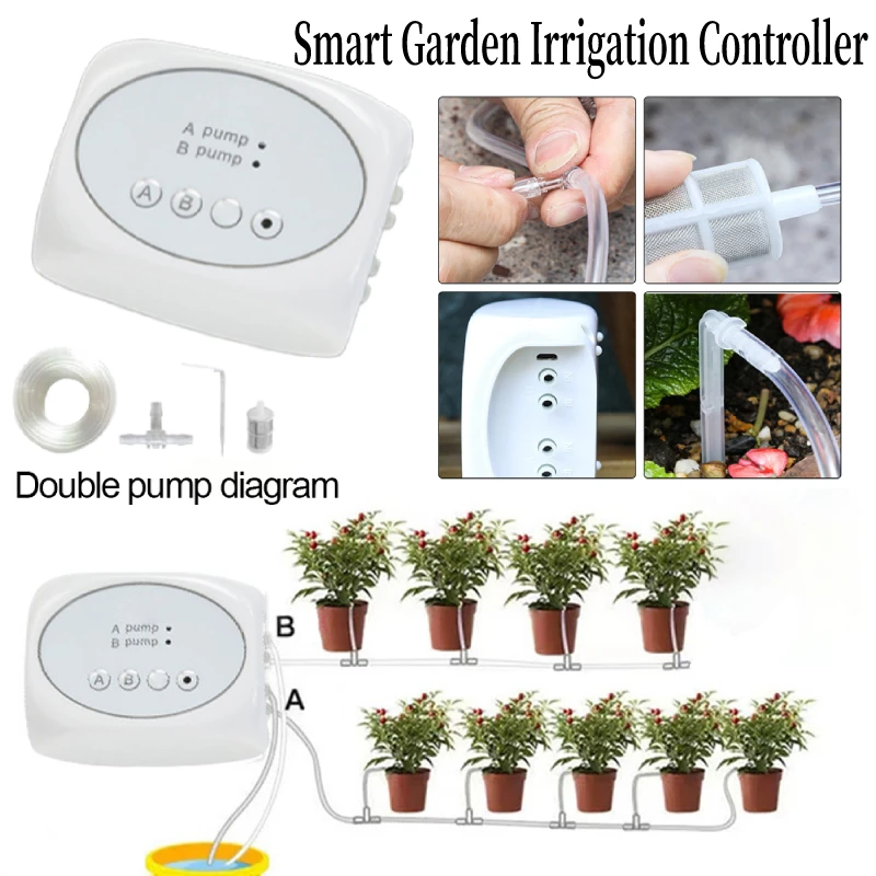 

WiFi Sprinkler Timer Save Water Remote Mobile Phone Control Irrigation Timing Controller for Lawn Vegetable Garden Potted Garden
