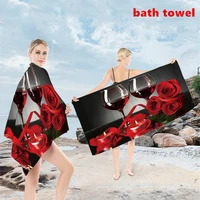 highly absorbent soft bath towels beach mats cushion quick dry towel swimming camping blanket 80x150cm
