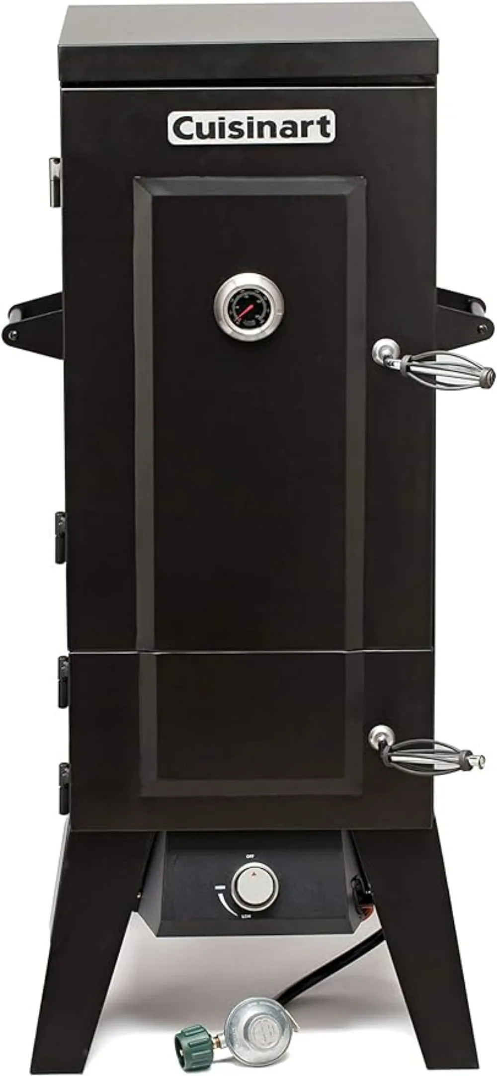 

Cuisinart COS-244 Vertical Propane Smoker with Temperature & Smoke Control, Four Removable Shelves, 36", Black