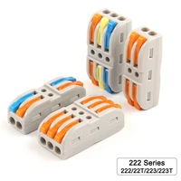 510 pcs butt compact splicing wire connector 222223 conductor spring wiring connector 23 pin led light push in terminal block