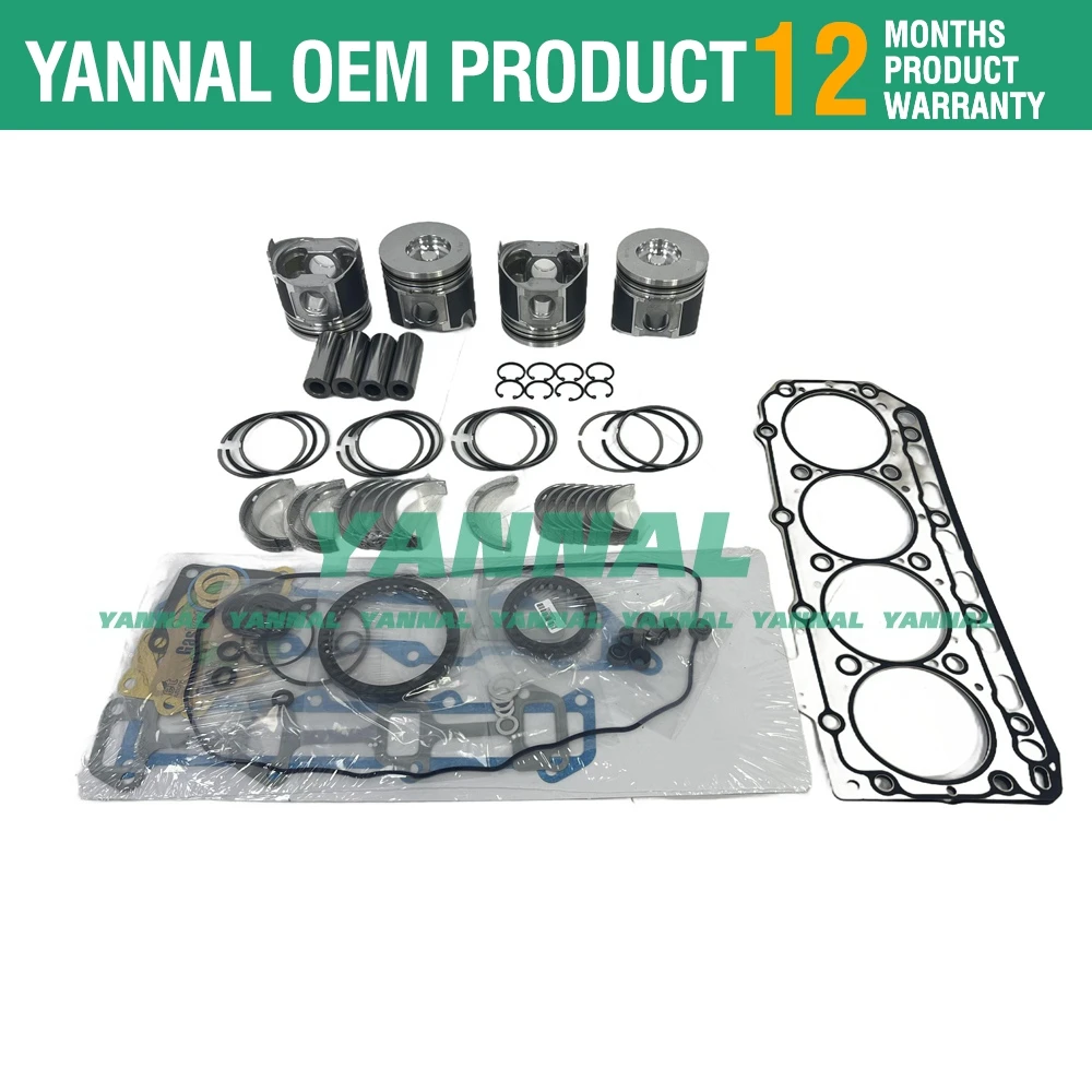 Негабаритный комплект +0 50 мм 4TNE84 для двигателя Yanmar John Deere 6675 990 4510