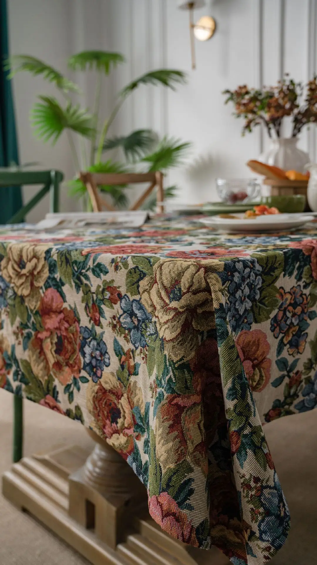 Американская жаккардовая крышка стола с масляной живописью, толстые ...