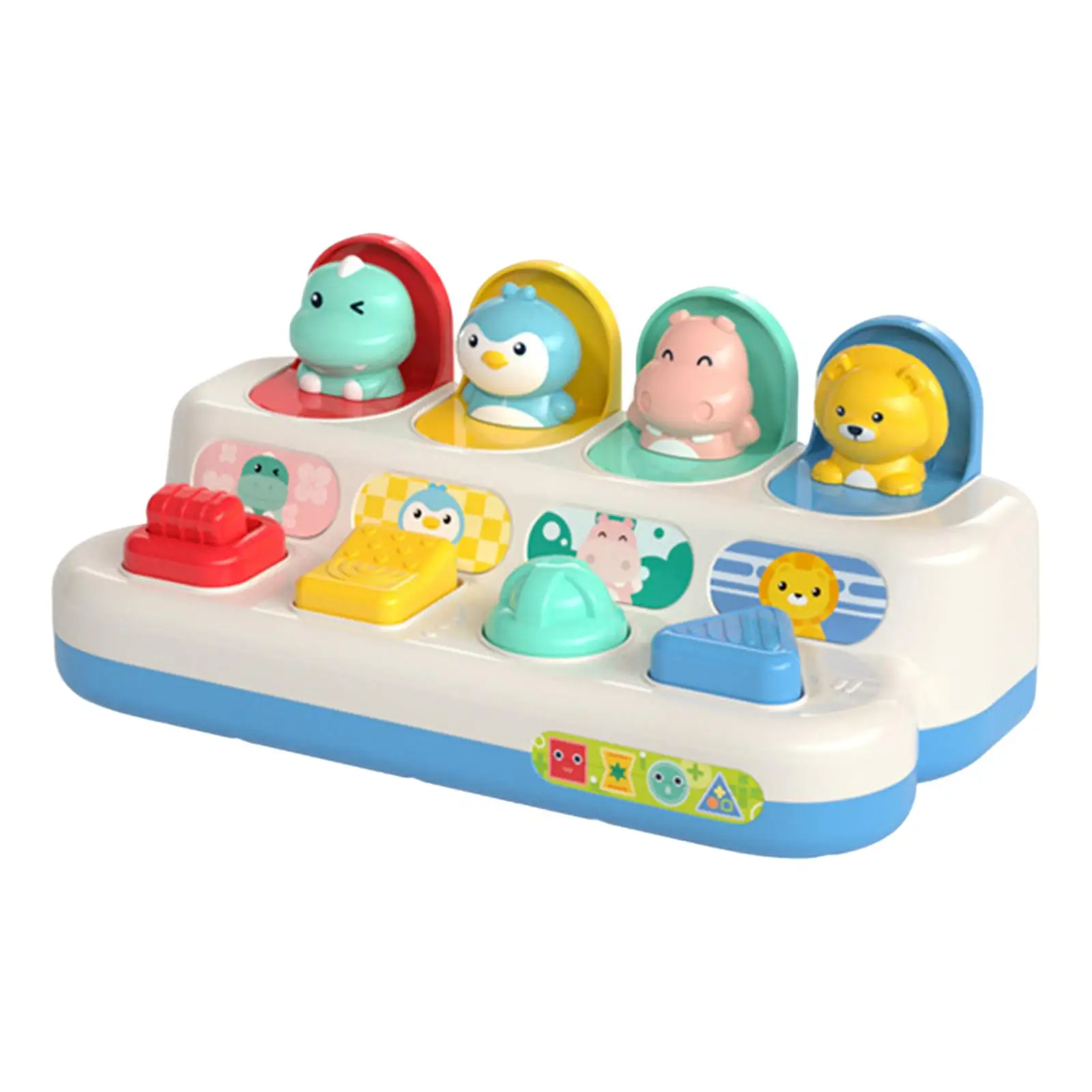 

Wooden Pounding Bench Toy Developmental Montessori Hide and Seek Hammering Game Pound Bench Toy for Training Bus Girls Toddlers