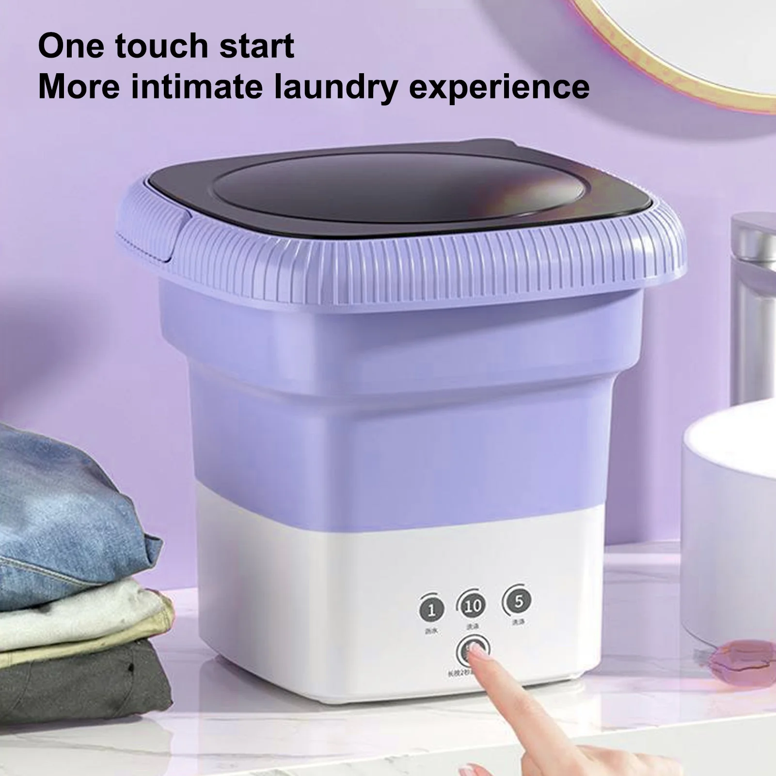 Складная мини-стиральная машина складная стиральная 9 л многофункциональная