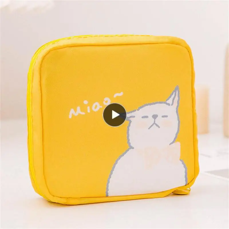 

Convenient Cartoon Pads Durable Menstrual Period High Capacity Sanitary Napkin Storage Portable Bags Storage Bag Miss Mini