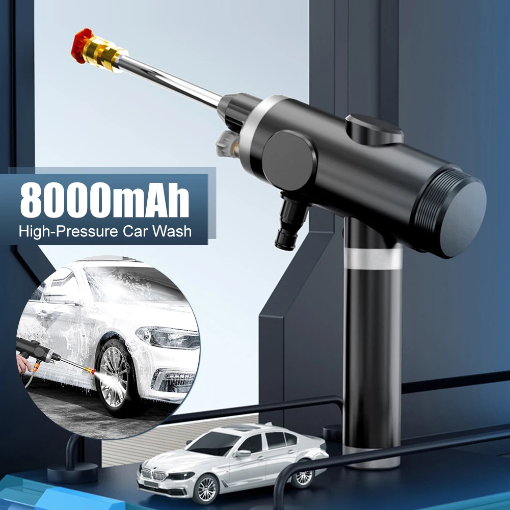 

120W Wireless High Pressure Car Wash 25MPa Portable Car Cleaner Rechargeable Foam Generator Water Gun Spray Car Washing Machine