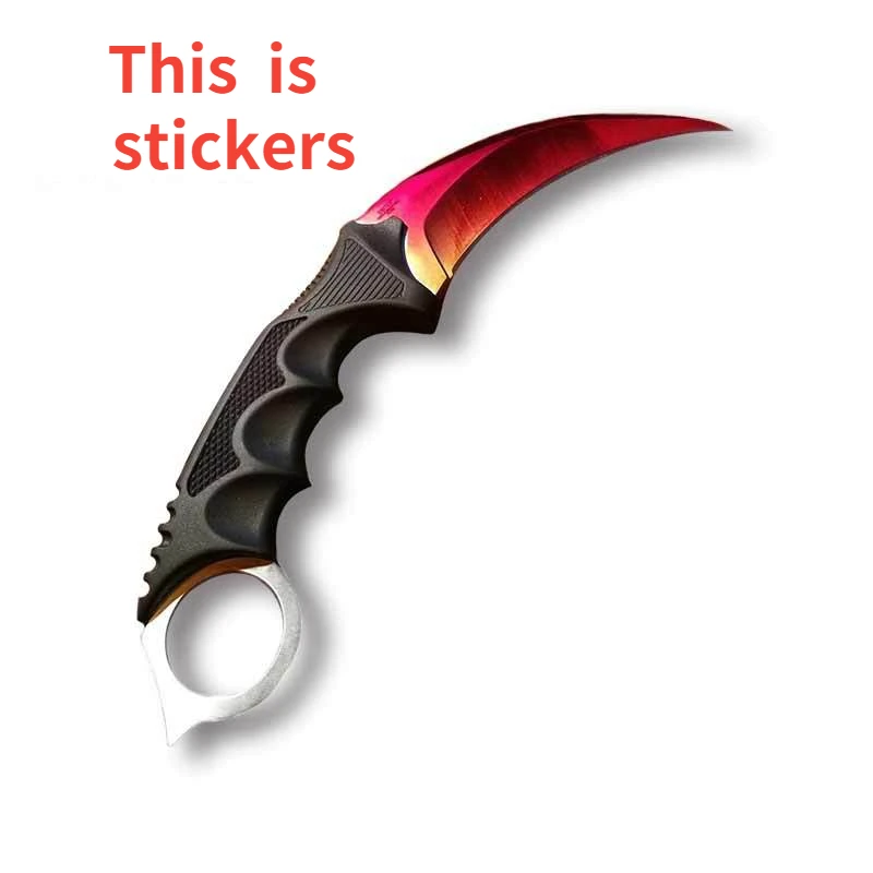 

Креативные автомобильные наклейки с ножом и графикой для Karambit, красочные модные наклейки для ноутбука SUV JDM RV, водонепроницаемые виниловые н...