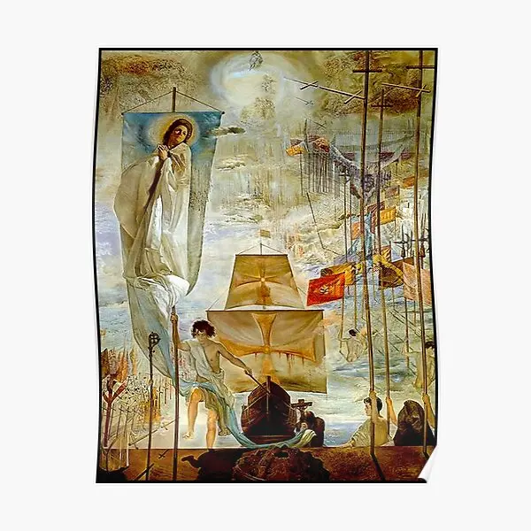 

Christopher Columbus Vintage 1958 Disc Poster Art Decor Print Modern Mural Picture Home Painting Vintage Funny Wall No Frame