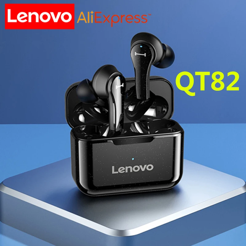 

Original Lenovo QT82 TWS Wireless Bluetooth Earphone Rechargeable Headphones Touch Control Waterproof Stereo HD Talking with MIC
