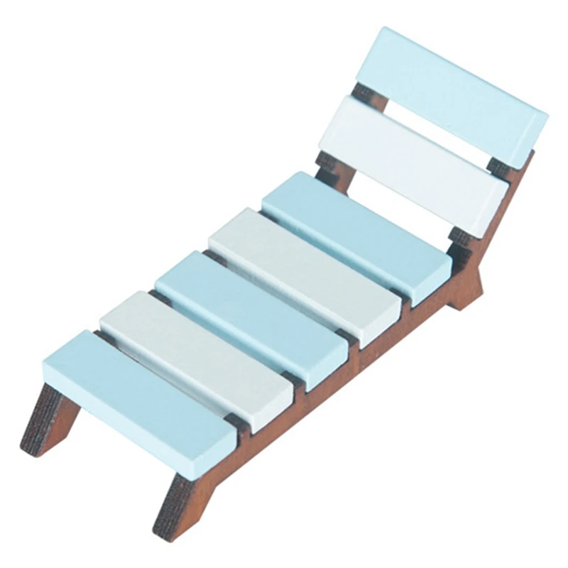 

Масштаб 1/12, кукольный домик, мини-пляжное кресло, кресло с откидной спинкой для сада, кукольный домик, Декор, поделки, детская игрушка для рол...